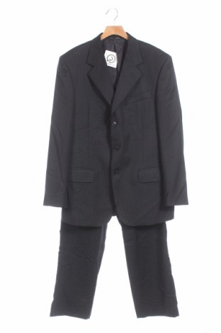 Ανδρικό κοστούμι Uomolebole, Μέγεθος M, Χρώμα Μπλέ, Μαλλί, Τιμή 84,12 €