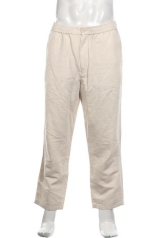 Мъжки панталон Arket, Размер L, Цвят Бежов, 55% лен, 45% памук, Цена 58,24 лв.