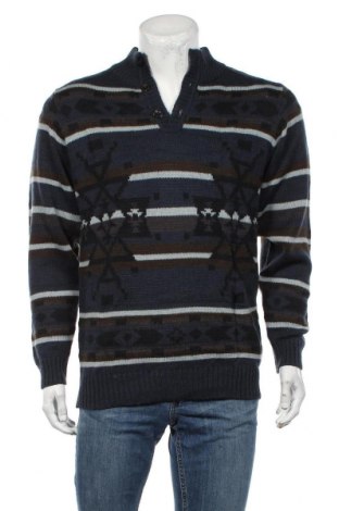 Мъжки пуловер Atlas For Men, Размер XL, Цвят Син, 50% акрил, 50% вълна, Цена 36,00 лв.