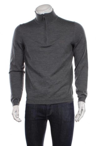 Ανδρικό πουλόβερ Hugo Boss, Μέγεθος M, Χρώμα Γκρί, Μαλλί, Τιμή 120,31 €