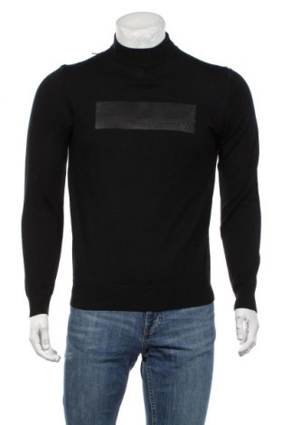 Ανδρικό πουλόβερ Karl Lagerfeld, Μέγεθος S, Χρώμα Μαύρο, Μαλλί, Τιμή 114,13 €