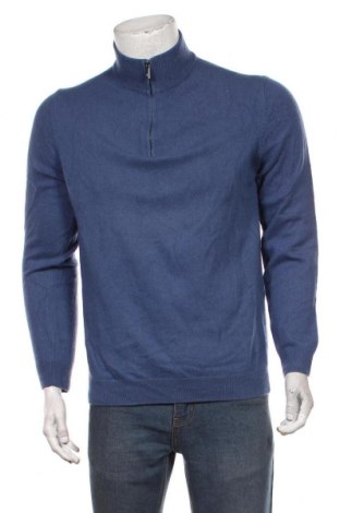 Ανδρικό πουλόβερ Massimo Dutti, Μέγεθος XL, Χρώμα Μπλέ, 95% μαλλί, 5% κασμίρι, Τιμή 46,39 €