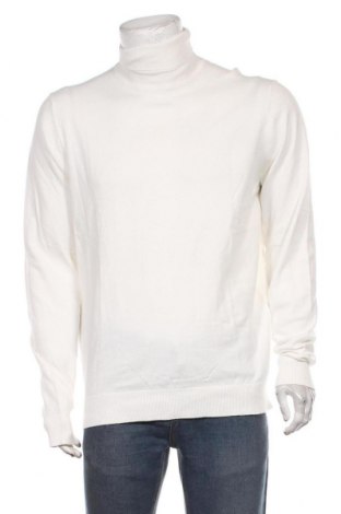 Ανδρικό πουλόβερ Pier One, Μέγεθος L, Χρώμα Λευκό, 80% βαμβάκι, 20% πολυαμίδη, Τιμή 10,64 €
