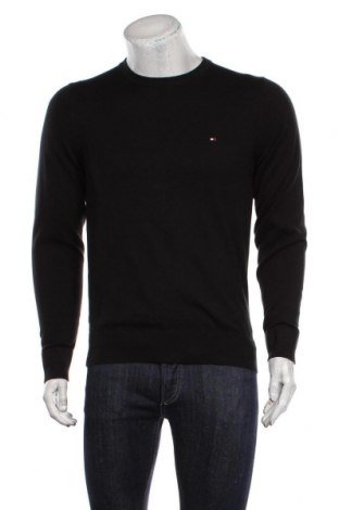 Ανδρικό πουλόβερ Tommy Hilfiger, Μέγεθος M, Χρώμα Μαύρο, 89% βαμβάκι, 11% μετάξι, Τιμή 43,12 €