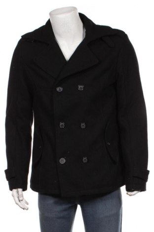 Pánský kabát  John Devin, Velikost M, Barva Černá, 55% vlna, 36% polyester, 9% jiné tkaniva , Cena  2 232,00 Kč