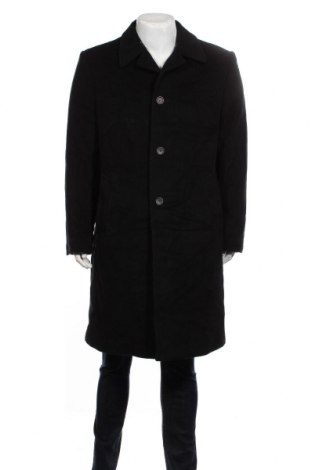 Pánský kabát  Marks & Spencer, Velikost L, Barva Černá, 70% vlna, 20% polyamide, 10% kašmír , Cena  972,00 Kč