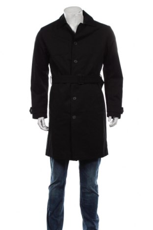 Palton de bărbați Premium By Jack & Jones, Mărime M, Culoare Negru, Bumbac, Preț 186,51 Lei