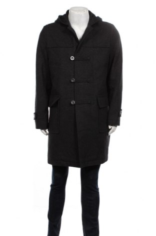 Мъжко палто Selected, Размер L, Цвят Сив, 70% вълна, 30% вискоза, Цена 148,00 лв.