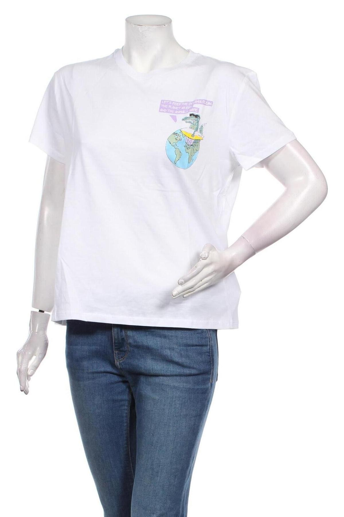Γυναικείο t-shirt Mavi, Μέγεθος M, Χρώμα Λευκό, Βαμβάκι, Τιμή 15,20 €
