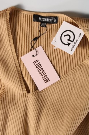 Γυναικεία μπλούζα-Κορμάκι Missguided, Μέγεθος L, Χρώμα  Μπέζ, Τιμή 10,82 €