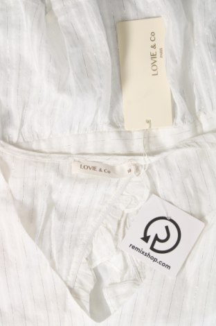 Γυναικεία μπλούζα Lovie & Co, Μέγεθος M, Χρώμα Λευκό, Τιμή 37,11 €