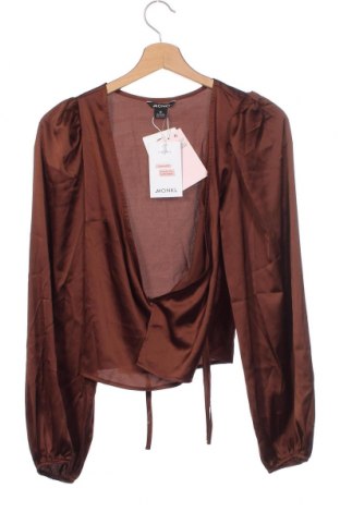 Γυναικεία μπλούζα Monki, Μέγεθος XS, Χρώμα Καφέ, Τιμή 13,40 €