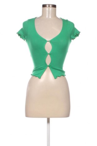Damen Shirt Monki, Größe XXS, Farbe Grün, Preis € 3,14