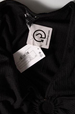 Γυναικεία μπλούζα Monki, Μέγεθος L, Χρώμα Μαύρο, Τιμή 2,68 €