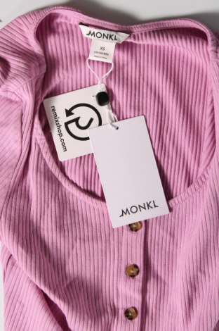 Γυναικεία μπλούζα Monki, Μέγεθος XS, Χρώμα Βιολετί, Τιμή 10,82 €