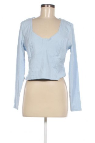 Γυναικεία μπλούζα Monki, Μέγεθος XL, Χρώμα Μπλέ, Τιμή 4,69 €