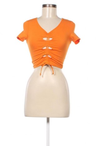 Γυναικεία μπλούζα Monki, Μέγεθος XXS, Χρώμα Πορτοκαλί, Τιμή 5,73 €