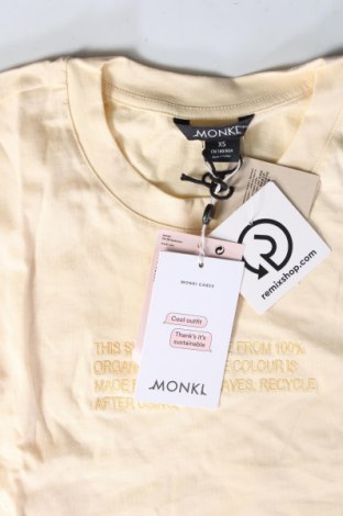 Γυναικεία μπλούζα Monki, Μέγεθος XS, Χρώμα  Μπέζ, Τιμή 3,22 €