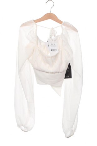 Дамска блуза NA-KD, Размер XXS, Цвят Бял, Цена 39,60 лв.
