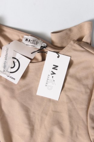 Γυναικεία μπλούζα NA-KD, Μέγεθος L, Χρώμα  Μπέζ, Τιμή 3,71 €