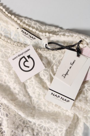 Γυναικεία μπλούζα Naf Naf, Μέγεθος XS, Χρώμα Εκρού, Τιμή 5,57 €