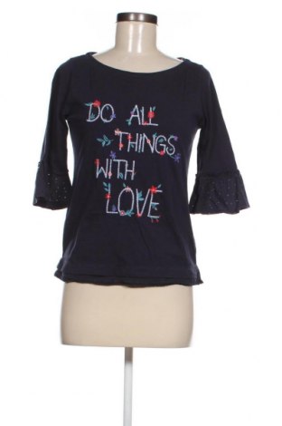 Γυναικεία μπλούζα S.Oliver, Μέγεθος XS, Χρώμα Μπλέ, Τιμή 1,96 €