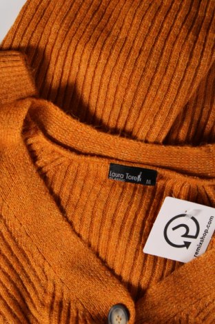 Γυναικεία ζακέτα Laura Torelli, Μέγεθος M, Χρώμα Πορτοκαλί, Τιμή 2,69 €