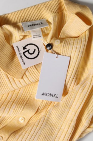Damen Strickjacke Monki, Größe L, Farbe Gelb, Preis € 4,55