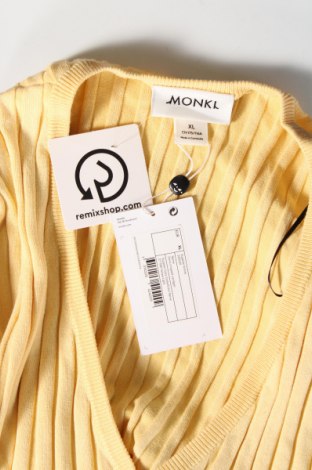 Damen Strickjacke Monki, Größe XL, Farbe Gelb, Preis € 5,05