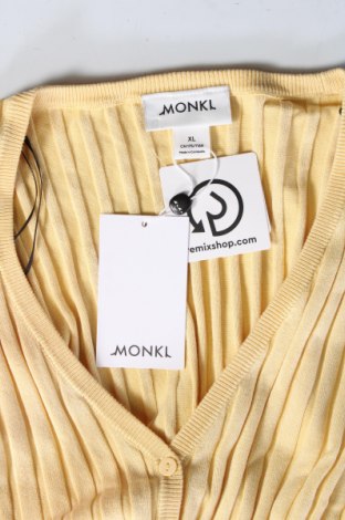 Damen Strickjacke Monki, Größe XL, Farbe Gelb, Preis € 4,04