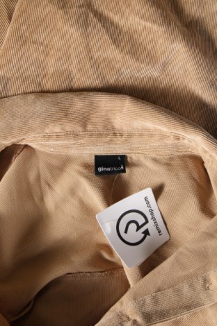 Γυναικείο πουκάμισο Gina Tricot, Μέγεθος L, Χρώμα  Μπέζ, Τιμή 3,62 €