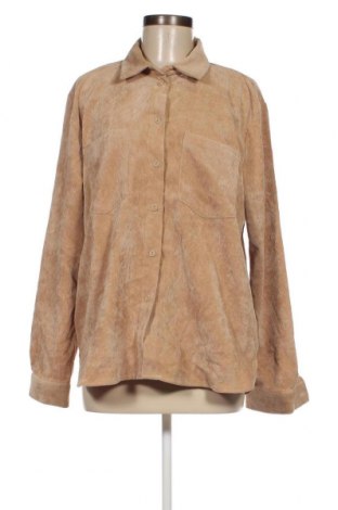 Γυναικείο πουκάμισο Gina Tricot, Μέγεθος L, Χρώμα  Μπέζ, Τιμή 3,62 €
