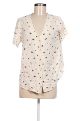 Γυναικείο πουκάμισο Pieces, Μέγεθος M, Χρώμα Εκρού, Τιμή 8,45 €