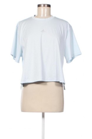 Damen T-Shirt Adidas, Größe L, Farbe Blau, Preis 32,29 €