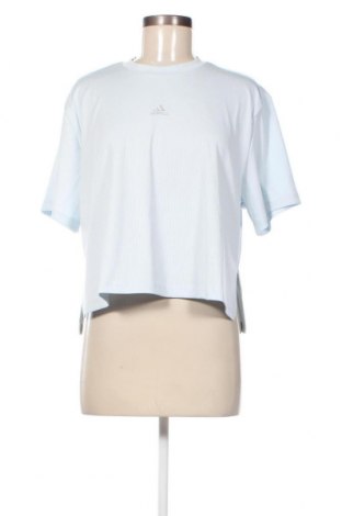 Damen T-Shirt Adidas, Größe L, Farbe Blau, Preis 32,29 €