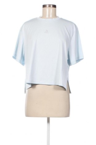 Damen T-Shirt Adidas, Größe L, Farbe Blau, Preis 32,29 €