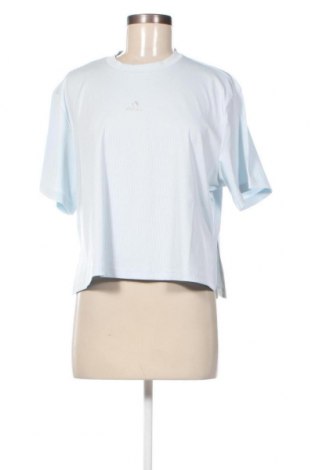 Damen T-Shirt Adidas, Größe L, Farbe Blau, Preis 32,29 €