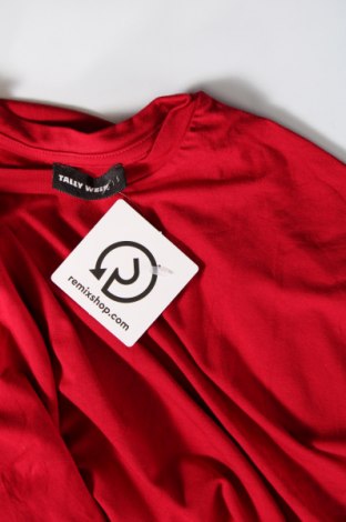 Γυναικείο t-shirt Tally Weijl, Μέγεθος S, Χρώμα Κόκκινο, Τιμή 6,65 €