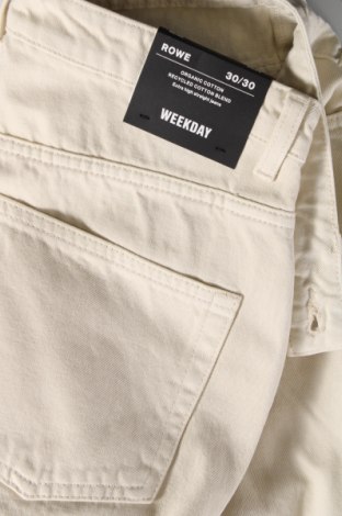 Damen Jeans Weekday, Größe L, Farbe Ecru, Preis € 9,30