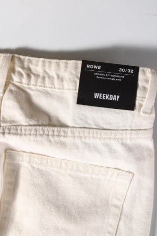 Damen Jeans Weekday, Größe M, Farbe Weiß, Preis € 6,99