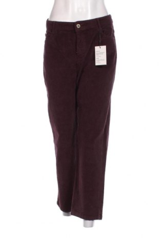 Pantaloni de velvet de femei Cortefiel, Mărime L, Culoare Mov, Preț 51,51 Lei