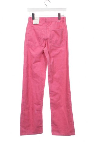 Γυναικείο κοτλέ παντελόνι Pull&Bear, Μέγεθος XS, Χρώμα Ρόζ , Τιμή 11,38 €