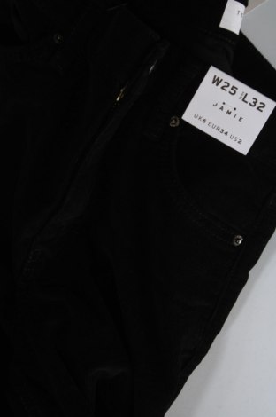 Γυναικείο κοτλέ παντελόνι Topshop, Μέγεθος XS, Χρώμα Μαύρο, Τιμή 44,85 €