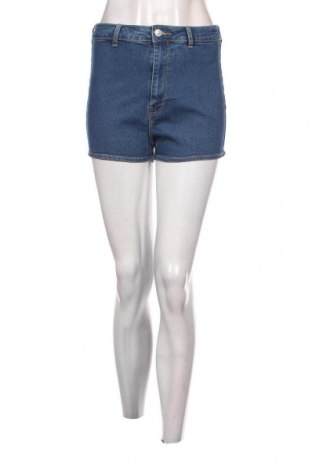 Γυναικείο κοντό παντελόνι Bershka, Μέγεθος L, Χρώμα Μπλέ, Τιμή 7,03 €