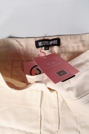 Γυναικείο κοντό παντελόνι Missy Empire, Μέγεθος XS, Χρώμα  Μπέζ, Τιμή 4,00 €