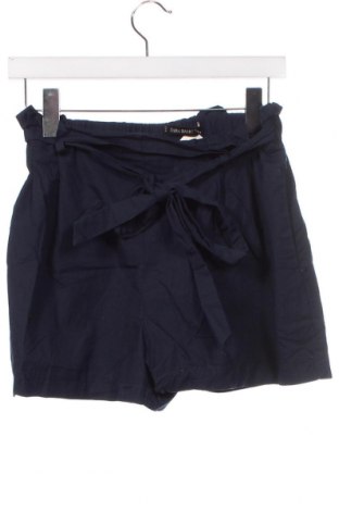 Дамски къс панталон Zara, Размер XS, Цвят Син, Цена 15,00 лв.