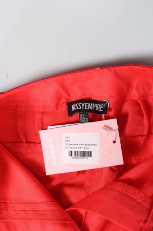 Дамски панталон Missy Empire, Размер XXS, Цвят Червен, Цена 14,26 лв.