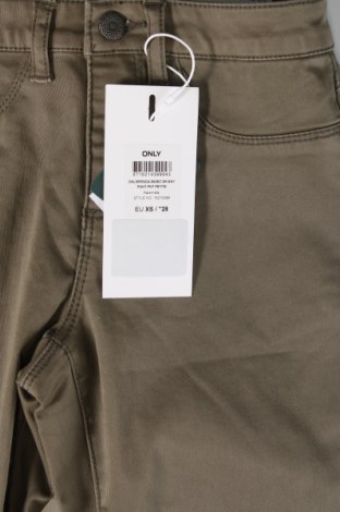 Dámské kalhoty  ONLY, Velikost XS, Barva Zelená, Cena  164,00 Kč