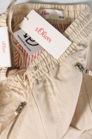 Дамски панталон S.Oliver, Размер XS, Цвят Екрю, Цена 87,00 лв.