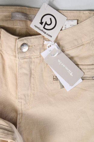 Дамски панталон Tamaris, Размер S, Цвят Бежов, Цена 13,05 лв.